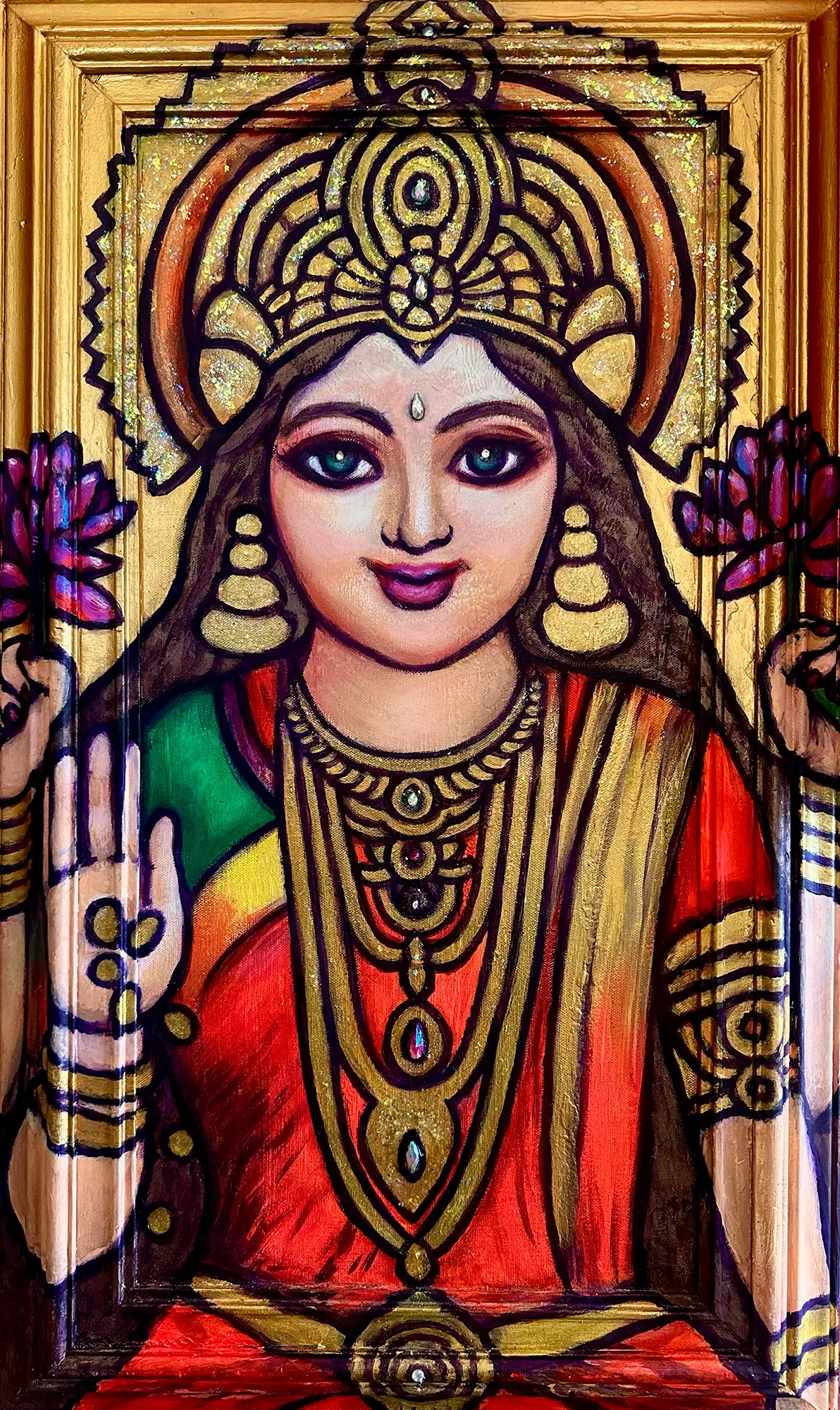 painting of Lakshmi by Galactica