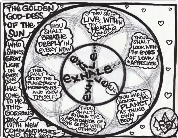 Inside page of coloring book