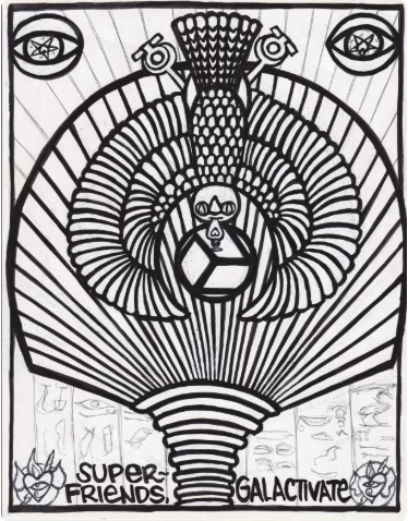 Inside page of coloring book